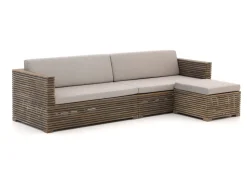ROUGH-C Chaiselongue Lounge-Set 3-teilig