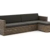 ROUGH-C Chaiselongue Lounge-Set 3-teilig