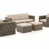 ROUGH-C Sessel-Sofa Lounge-Set 5-teilig