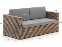 ROUGH-C Sessel-Sofa Lounge-Set 4-teilig