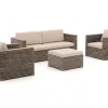 ROUGH-C Sessel-Sofa Lounge-Set 4-teilig