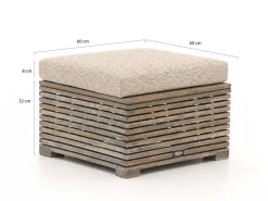 ROUGH-C Sessel-Sofa Lounge-Set 4-teilig