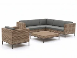 ROUGH-D Ecklounge-Set 5-teilig 6-Sitzer
