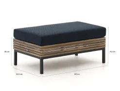 ROUGH-D Lounge Gartenhocker 89x52,5 cm