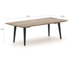 ROUGH-K Loungetisch 120x60x40 cm