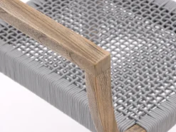 ROUGH-L Rope/ROUGH-S 160 cm Gartenmöbel-Set 5-teilig stapelbar