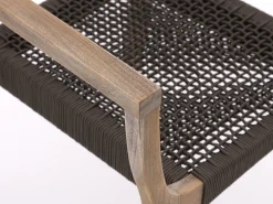 ROUGH-L Rope/ROUGH-S 160 cm Gartenmöbel-Set 5-teilig stapelbar