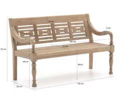 ROUGH-O Gartenbank 150 cm