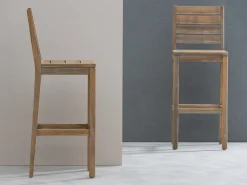 ROUGH-S Barhocker Outdoor (mit Rückenlehne)