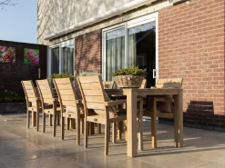 ROUGH-S Gartenmöbel-Set 90 cm 5-teilig stapelbar