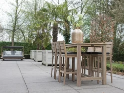 ROUGH-S/ROUGH-X 240 cm Gartenbar-Set 9-teilig