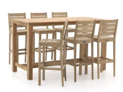 ROUGH-S/ROUGH-X 180 cm Gartenbar-Set 7-teilig