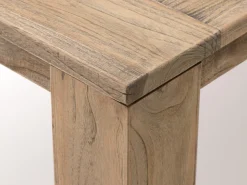 ROUGH-S/ROUGH-X 180 cm Gartenmöbel-Set mit Bank 4-teilig stapelbar