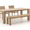 ROUGH-S/ROUGH-X 200 cm Gartenmöbel-Set 4-teilig stapelbar