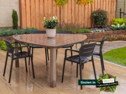 ROUGH-S Triangular Gartentisch 170x170x170x76 cm