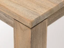 ROUGH-S 220x90 cm Gartenmöbel-Set 7-teilig stapelbar