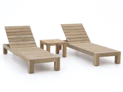ROUGH-X Gartenliegen-Set 3-teilig
