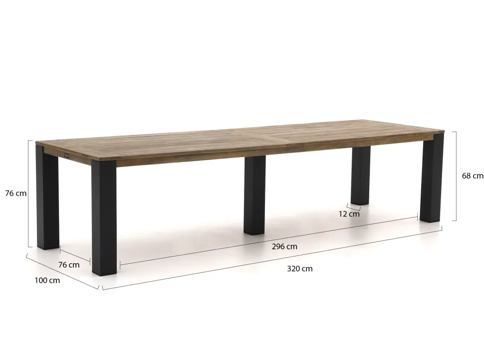 ROUGH-X Gartentisch 320x100x76 cm
