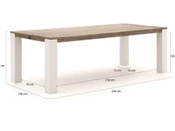 ROUGH-X Gartentisch 240x100x76 cm