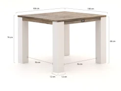 ROUGH-X Gartentisch 100x100x76 cm