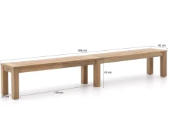 ROUGH-X Picknickbank 285x42x45 cm