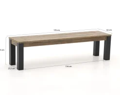 ROUGH-X Picknickbank 170x42x45 cm