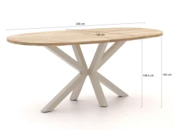 ROUGH-Y Ellips Bartisch 240x120 cm