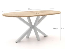 ROUGH-Y Ellips Bartisch 240x120 cm