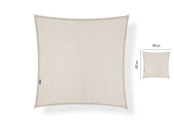 Shadow Comfort Sonnensegel Quadrat 400x400 cm wasserdicht