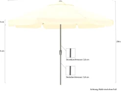 Shadowline Aruba Sonnenschirm ø 350 cm
