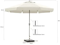 Shadowline Aruba Sonnenschirm ø 350 cm