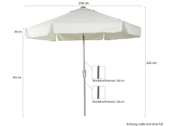 Shadowline Aruba Sonnenschirm ø 250 cm