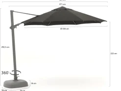 Shadowline Austin Ampelschirm ø 350 cm