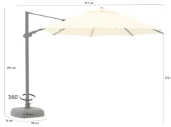 Shadowline Austin Ampelschirm ø 350 cm