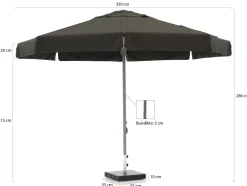 Shadowline Bonaire Sonnenschirm ø 350 cm