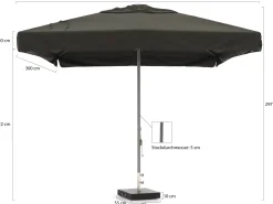 Shadowline Bonaire Sonnenschirm 400x300 cm