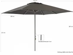Shadowline Cuba Sonnenschirm 300x300 cm