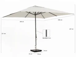 Shadowline Cuba Sonnenschirm 350x350 cm