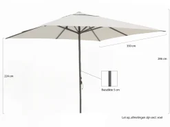 Shadowline Cuba Sonnenschirm 350x350 cm