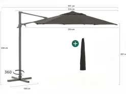 Shadowline Francisco Ampelschirm ø 330 cm