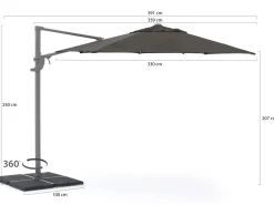 Shadowline Francisco Ampelschirm ø 330 cm