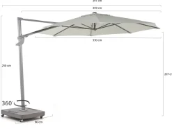Shadowline Francisco Ampelschirm ø 330 cm