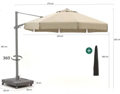 Shadowline Miami Ampelschirm ø 350 cm