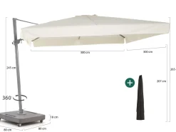 Shadowline Miami Ampelschirm 300x300 cm