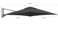 Shadowline Wandsonnenschirm 200x200 cm