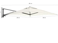 Shadowline Wandsonnenschirm 200x200 cm