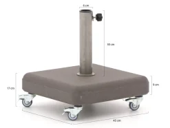 Sonnenschirmständer 4745 35 kg Beton (inkl. 4 Räder 294)