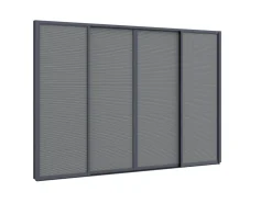 Sonnenschutz-Schiebetüren 360x235 cm für Cedrino Pergola