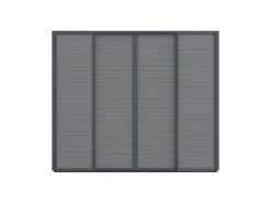 Sonnenschutz-Schiebetüren 300x235 cm für Cedrino Pergola