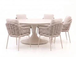 SUNS Casto/Nova ø150cm dining tuinset 6-delig